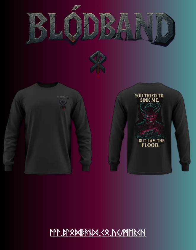 Blodband Offical - The Flood T-Shirt Long