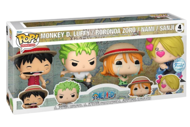One Piece POP! Animation Vinyl Figure 4-Pack Refresh