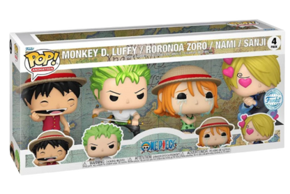 One Piece POP! Animation Vinyl Figure 4-Pack Refresh