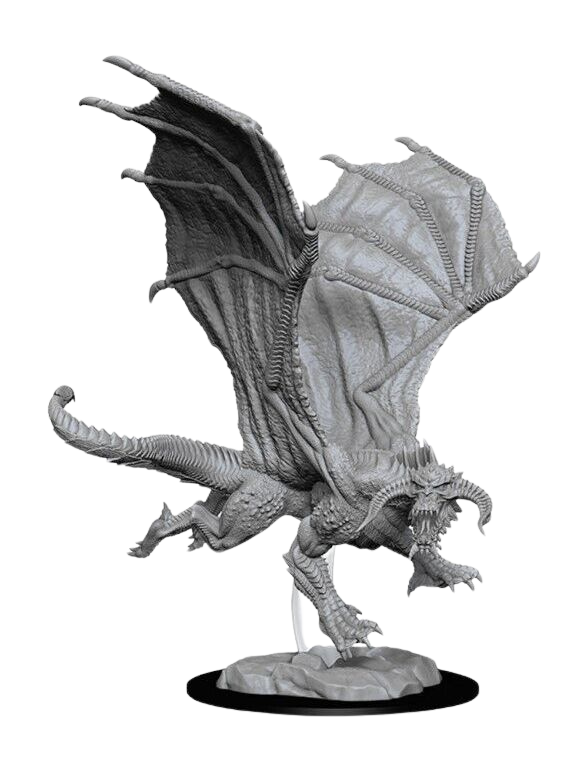 WizKids - D&D Nolzurs Marvelous Miniatures: Young Black Dragon - Wave 8