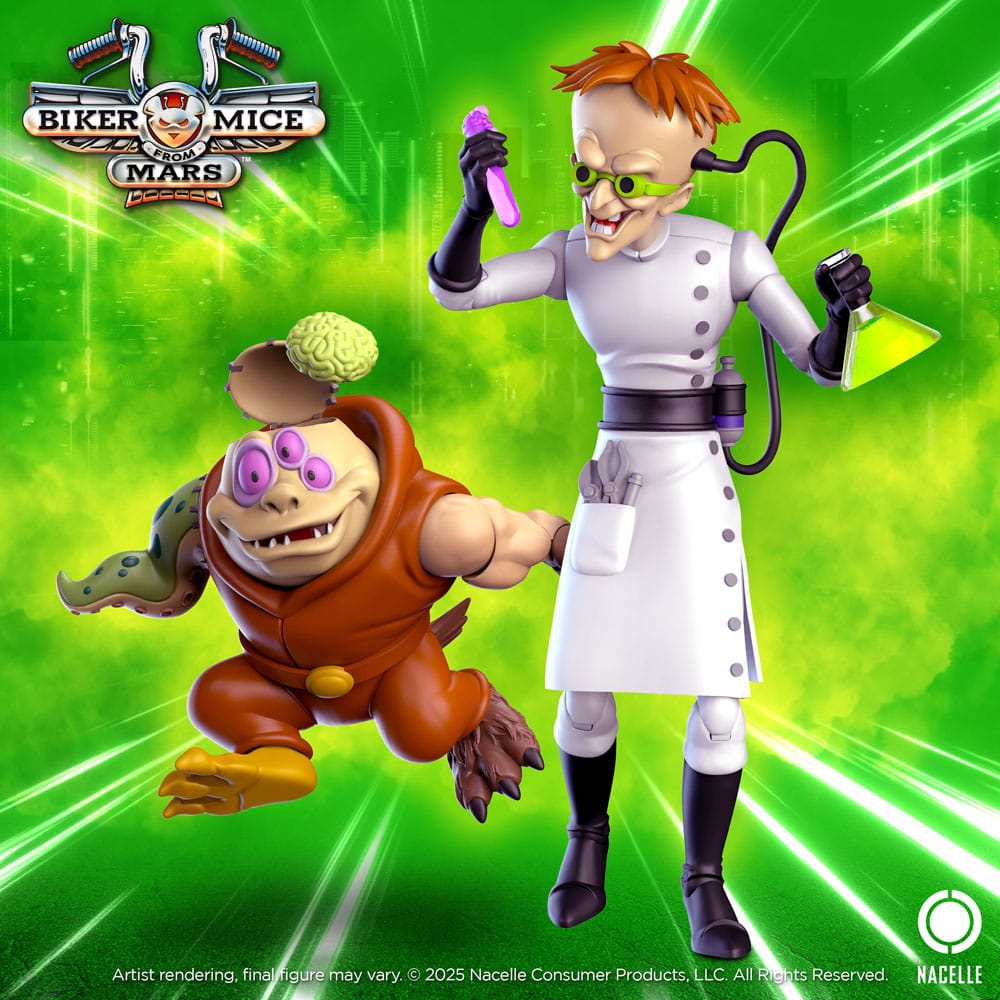 ETA: END 10/2026 Biker Mice From Mars Action Figure Karbunkle & Fred The Mutant 23 cm