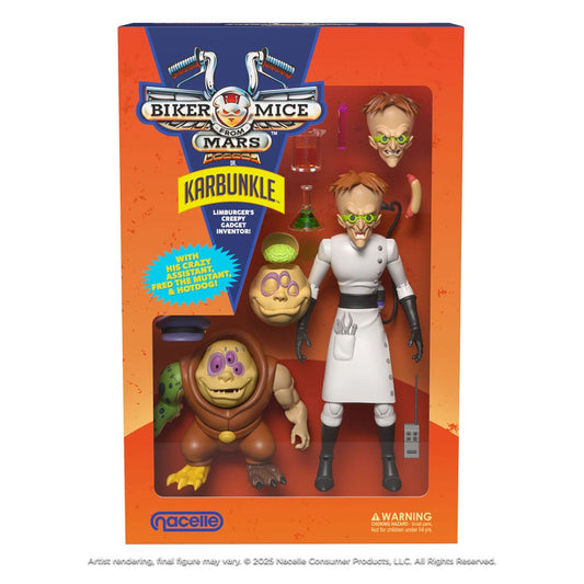 ETA: END 10/2026 Biker Mice From Mars Action Figure Karbunkle & Fred The Mutant 23 cm